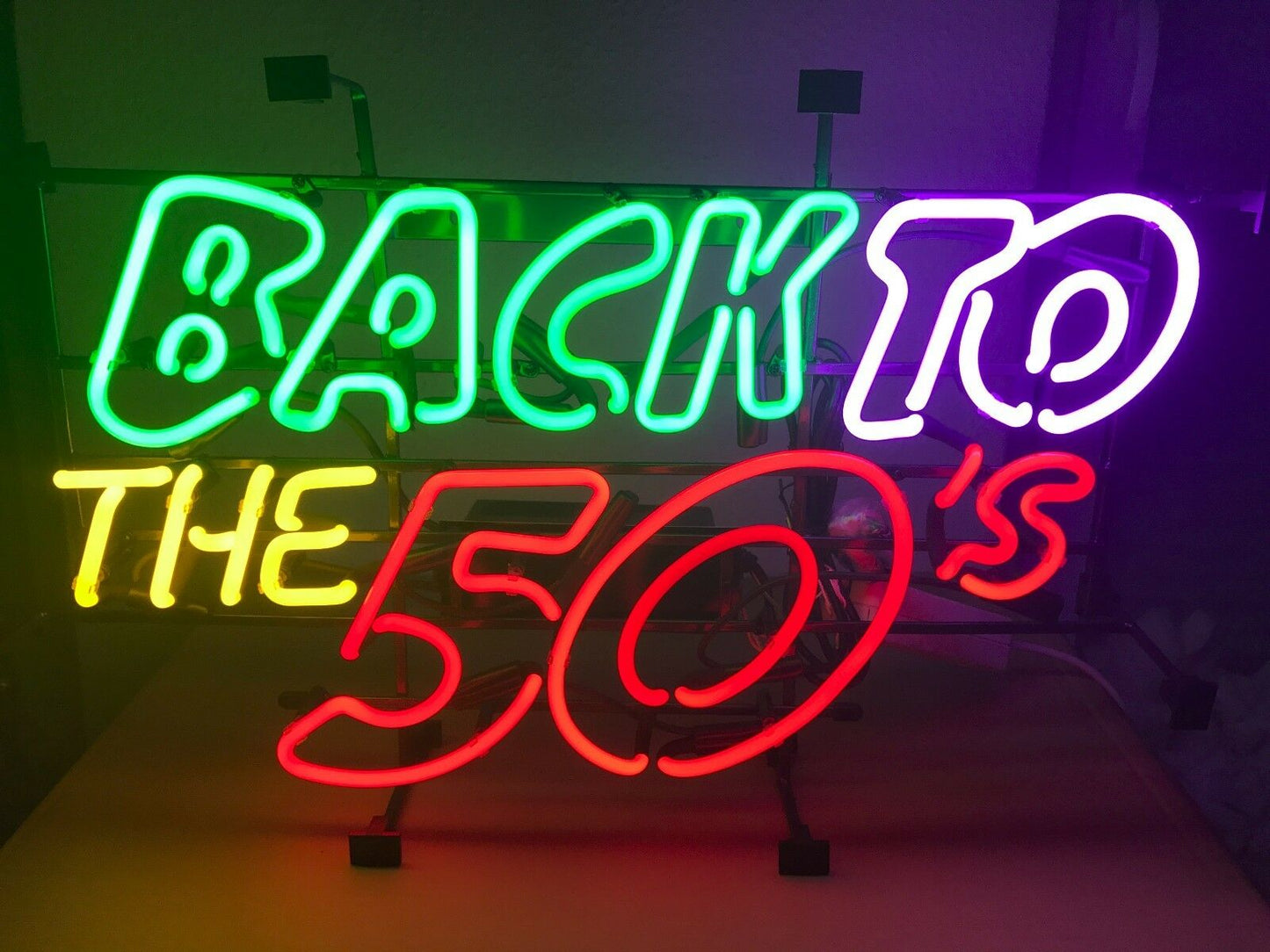 Neon Back To The 50s Sign