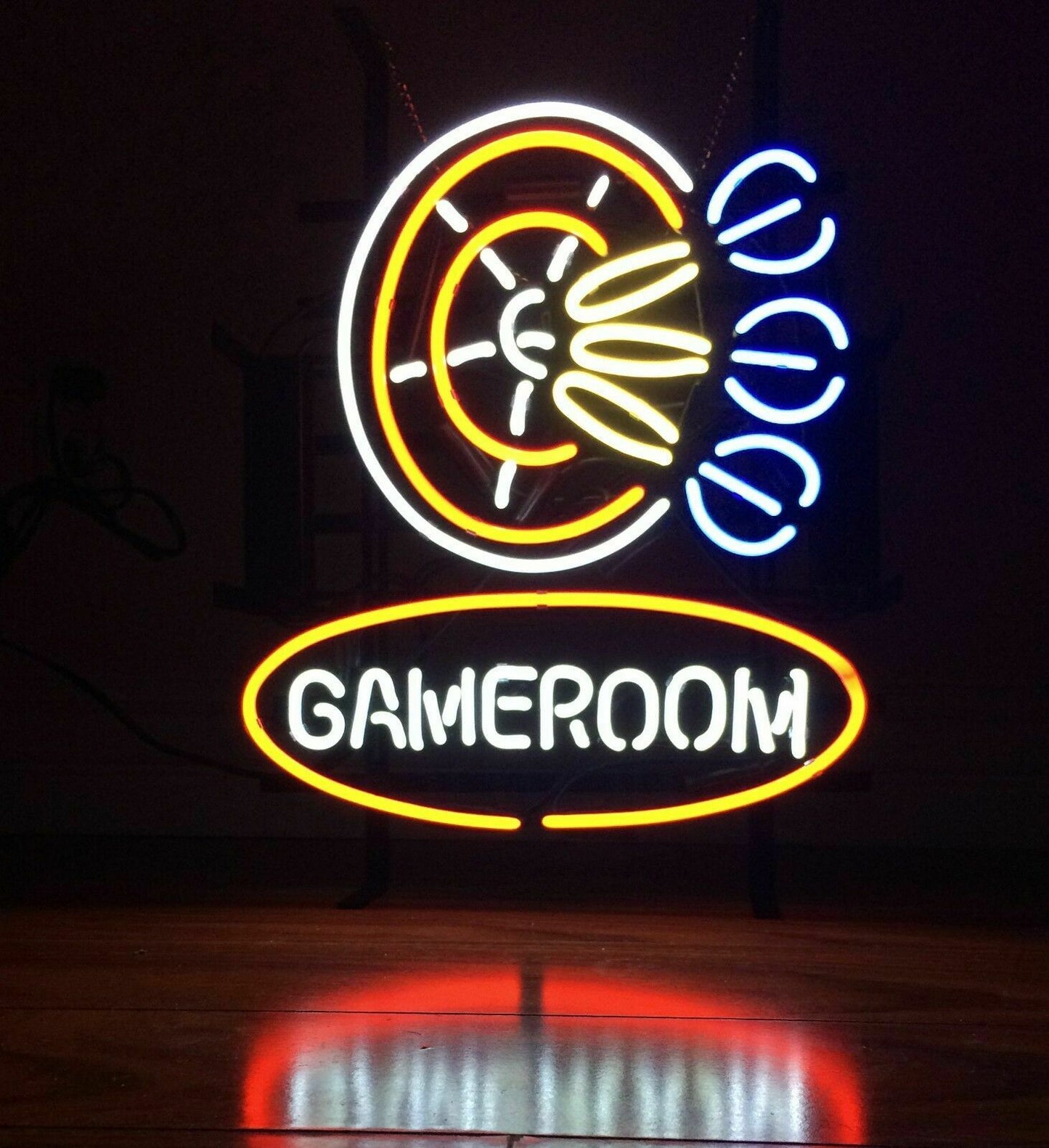 Neon Gameroom Sign 17x14