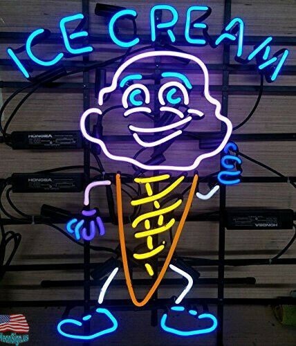 NEON LARGE GLASS ICE CREAM Sign