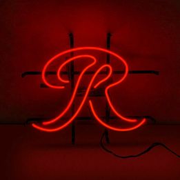 Neon R Logo Sign