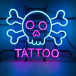 Neon Tattoo Bar Sign