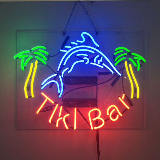 Neon Tiki Bar Sign 19x15