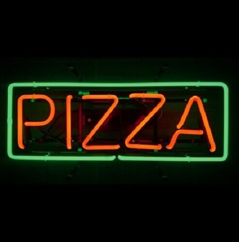 Neon Pizza Sign Custom Glass Neon