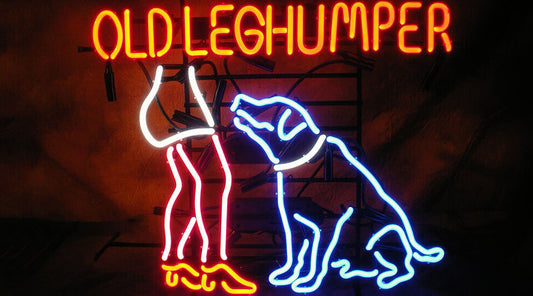 Neon Old Leghumper Sign 24x20 Custom Glass Neon